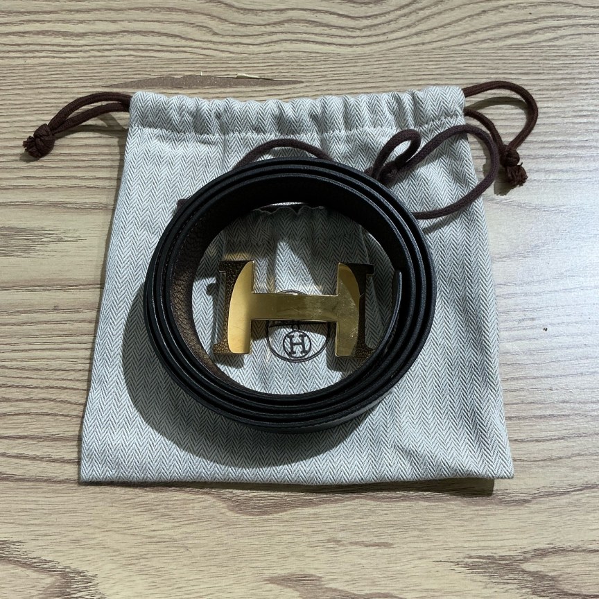 未使用 Hermes/爱马仕 （pm）金属扣头腰带 全新➕防尘袋/7575