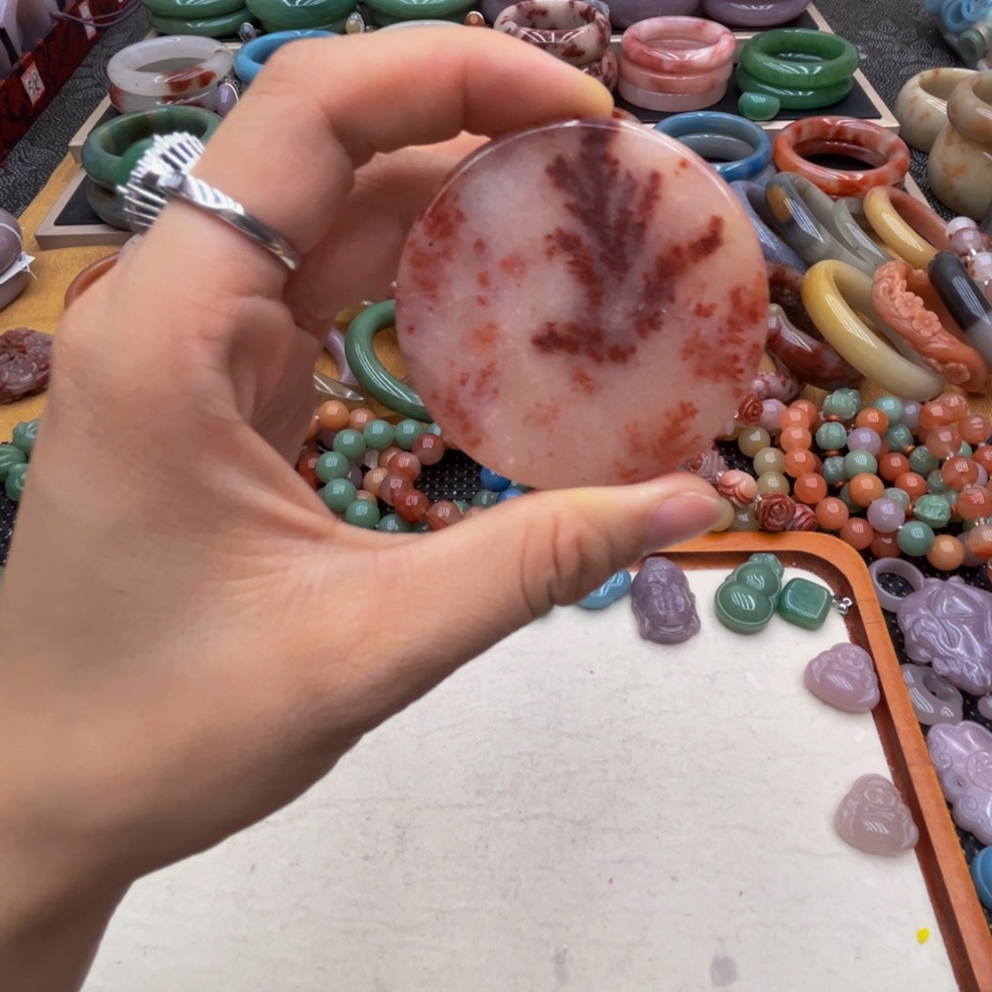 石英质玉未镶嵌圈口54