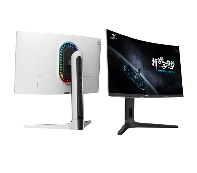 9新 HKC/惠科 32寸蚂蚁电竞曲面2k144带升降旋转电竞显示器
