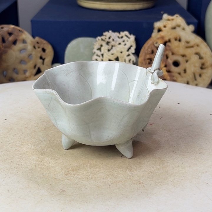 摆件信****剂湖田窑影青吸水杯摆件1