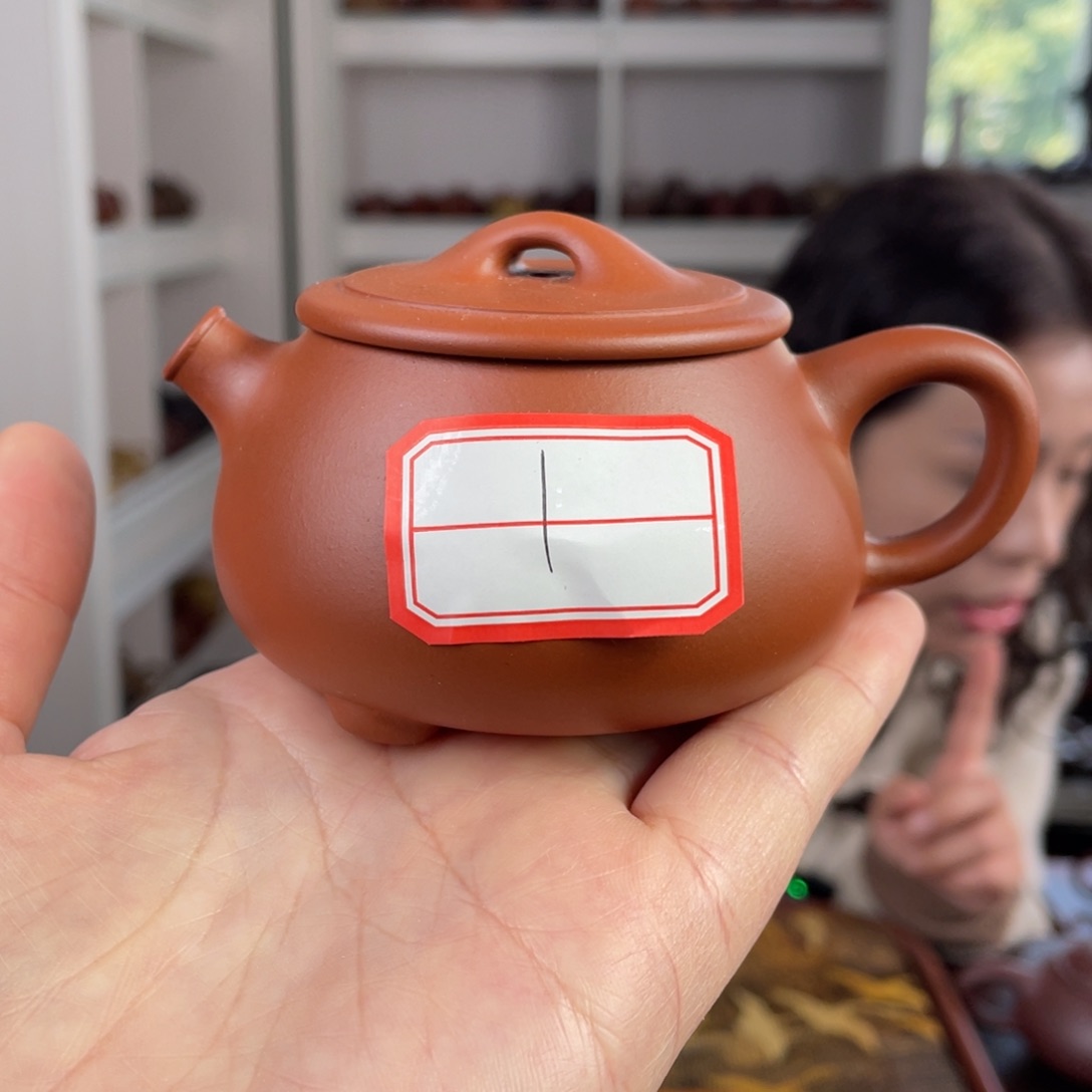 紫砂茶壶微瑕朱泥憨瓢130cc 1号