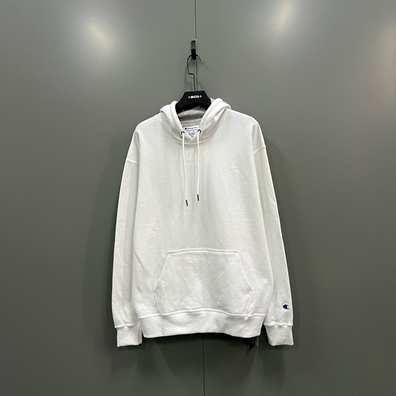 【PL】Champion 白色冠军双标帽衫 XL码/全新/1000/无配件 bc012561