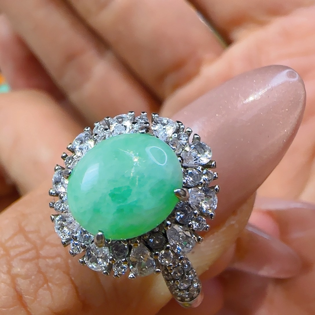 翡翠戒指未镶嵌翡翠130