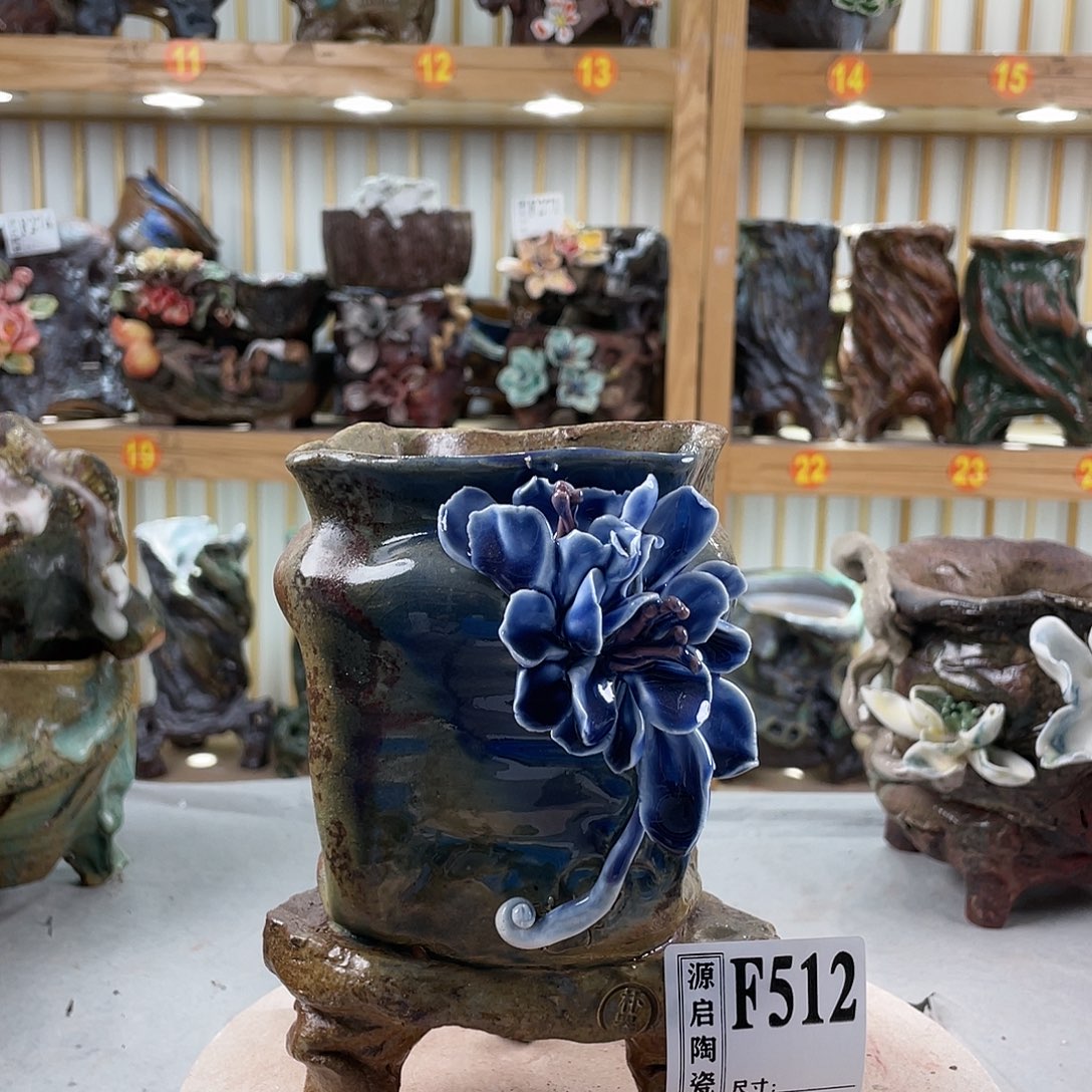 紫砂花盆手工制作默认微瑕512
