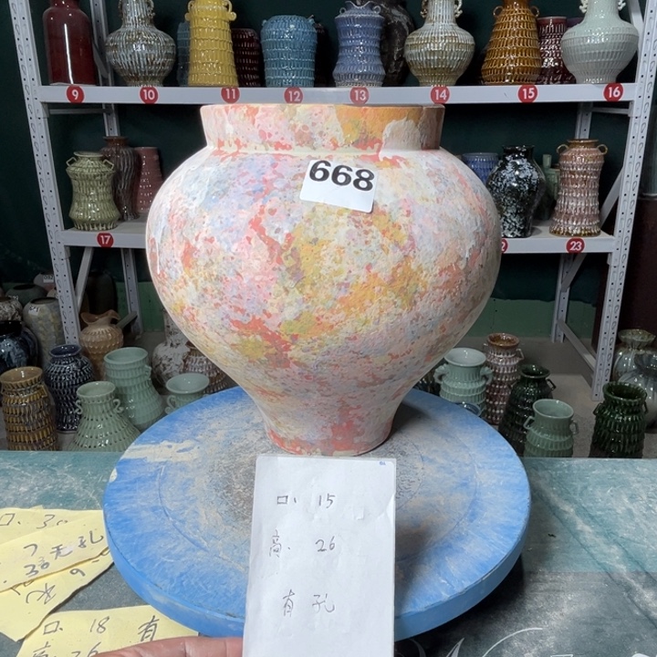 陶景德镇陶瓷花盆花器668