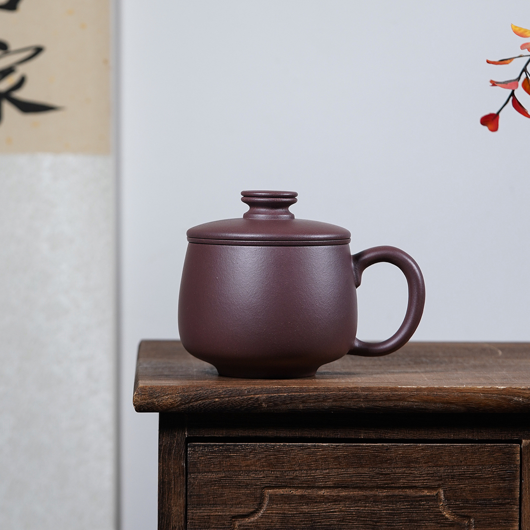宜兴原矿湖㳇底槽青大肚茶水分离三件套（500CC左右没礼盒）