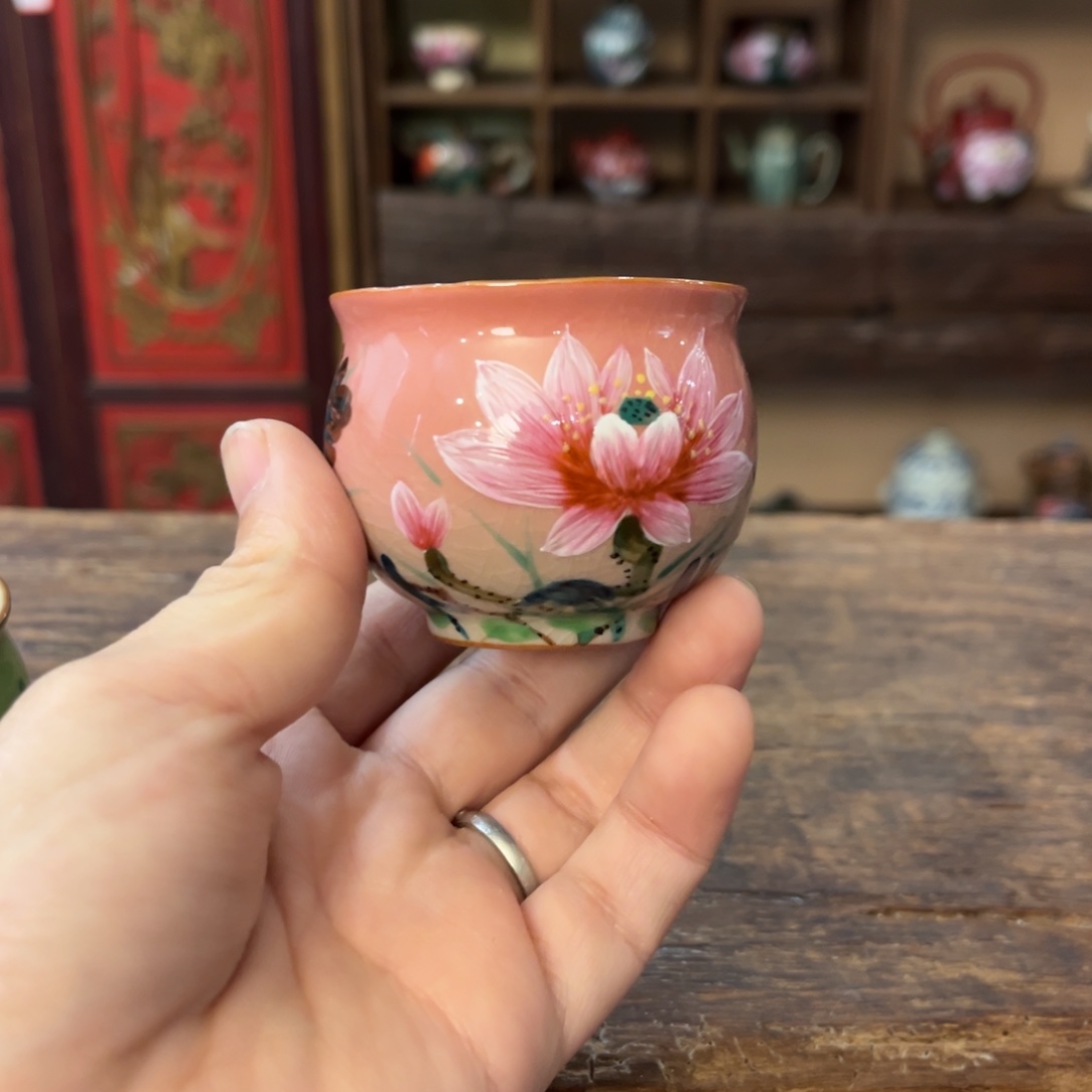 柴烧手工手绘陶瓷