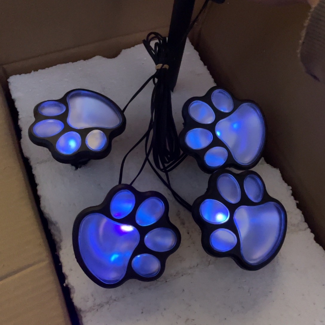 【闪购商品】亚克力太阳能猫爪花插一套