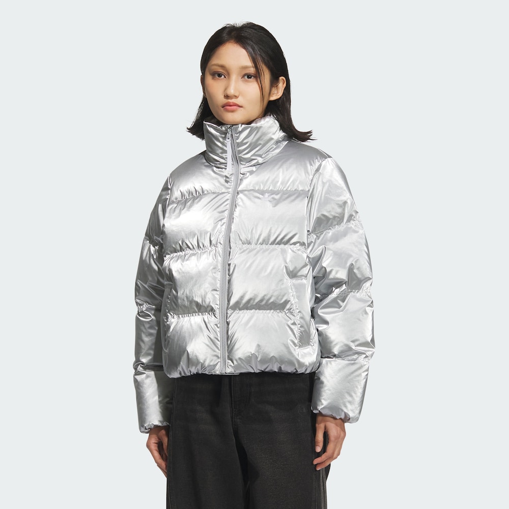 Adidas SHORT DOWN PUFF新款休闲保暖运动鸭绒面包羽绒服  KC5402