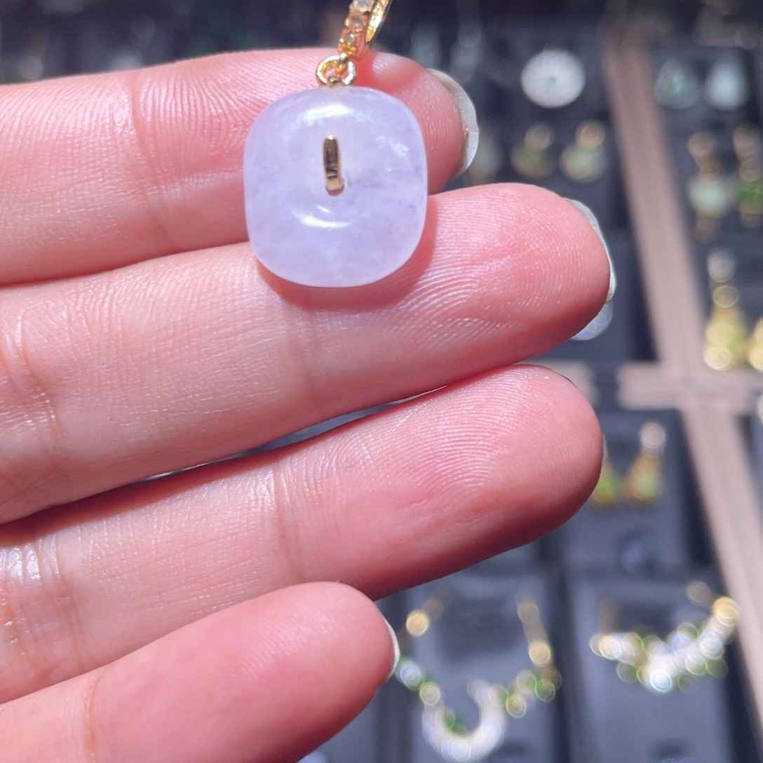 翡翠银S925镶嵌颈饰