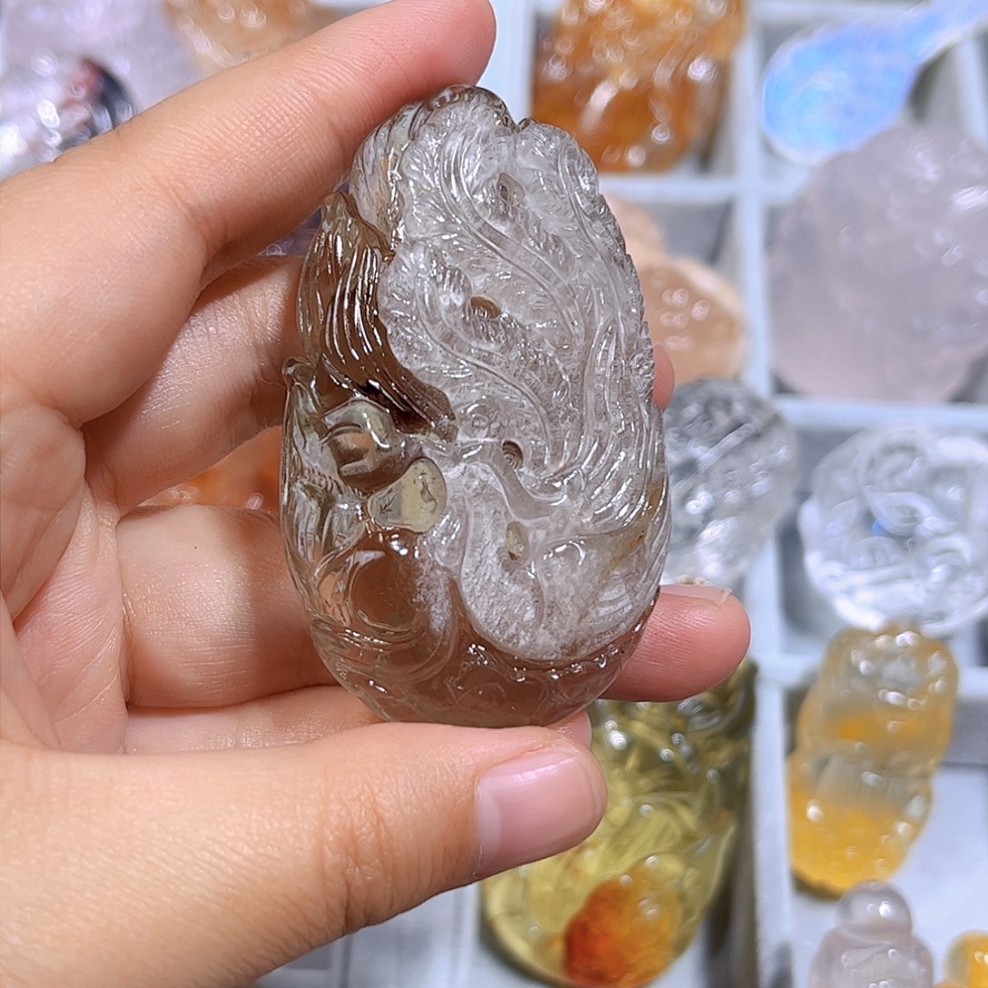 水晶吊坠(不含链)未镶嵌