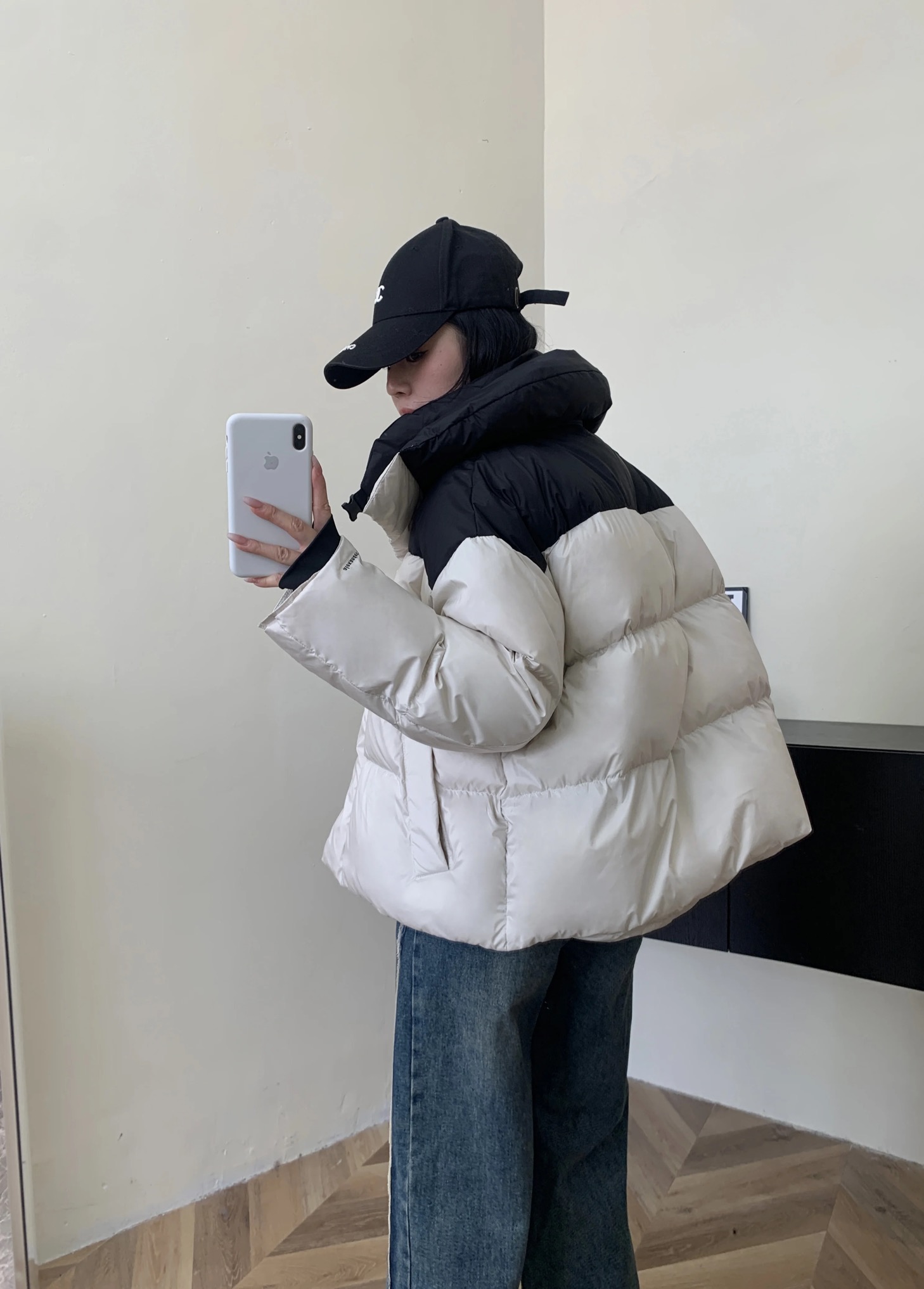 冬季羽绒服女新款韩版爱心立领加厚小个子短款潮牌反季爆款