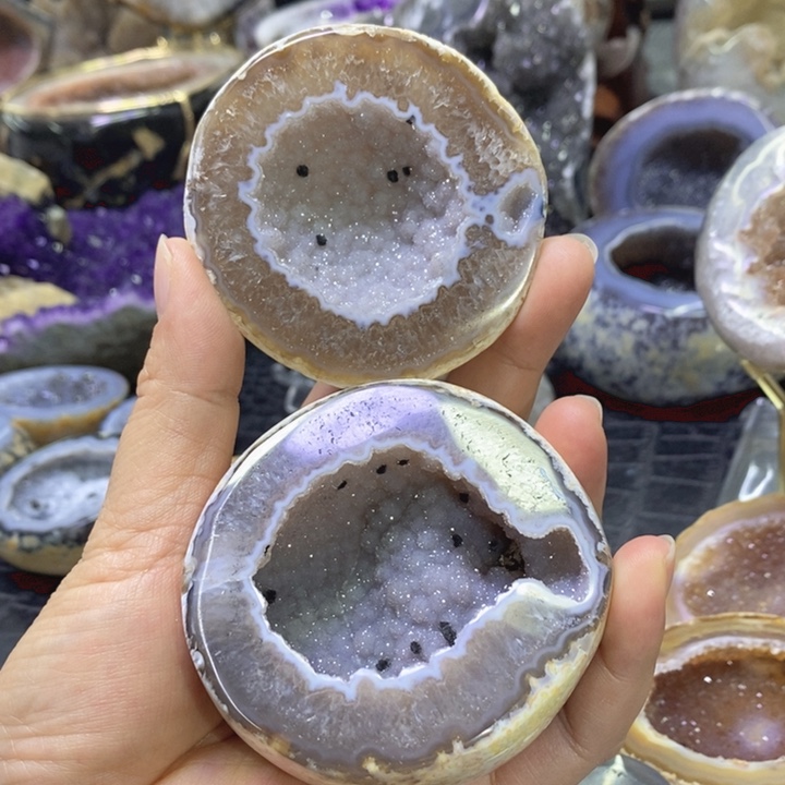 未镶嵌珠宝半成品水晶啵啵盆