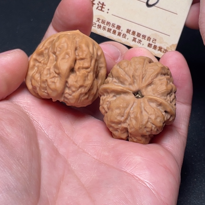 把件文玩核桃蛙蛙34尺白茬116