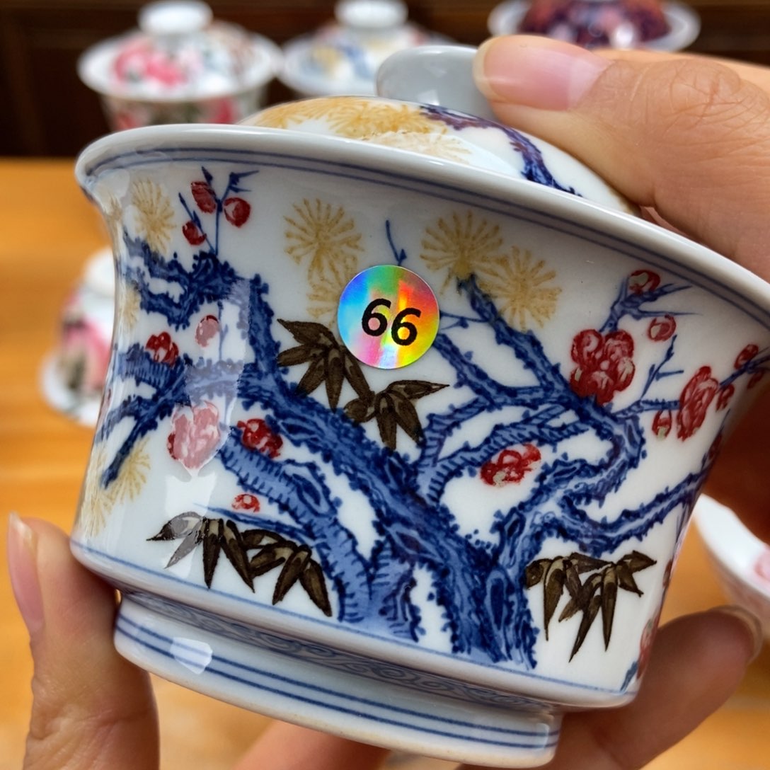 手绘现代茶具非古董