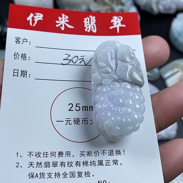 翡翠颈饰未镶嵌翡翠23