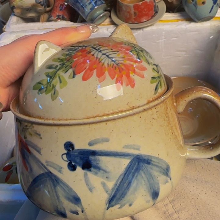 瓷片景德镇陶瓷手工手绘