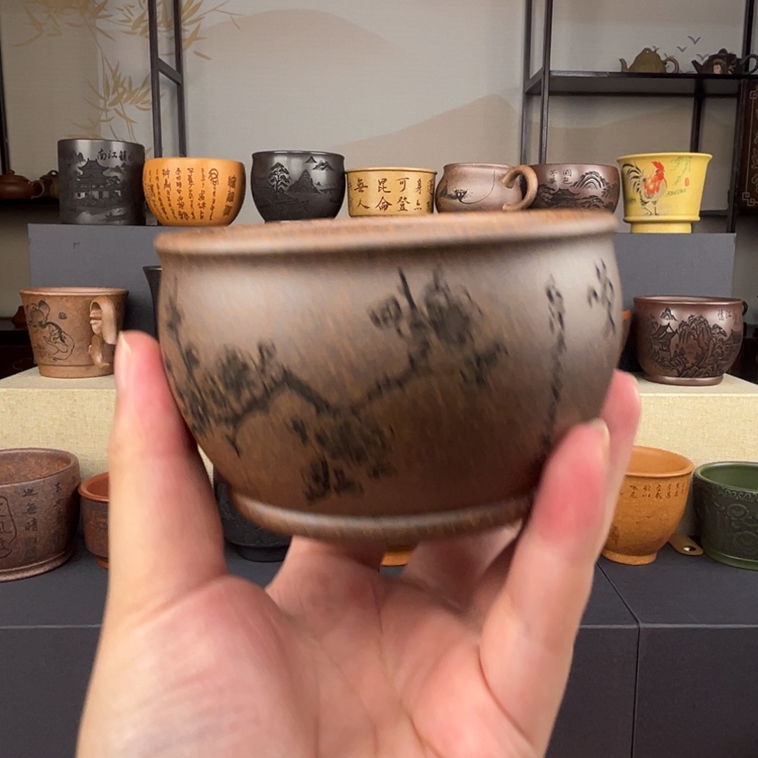 茶杯紫砂全手工紫砂茶杯