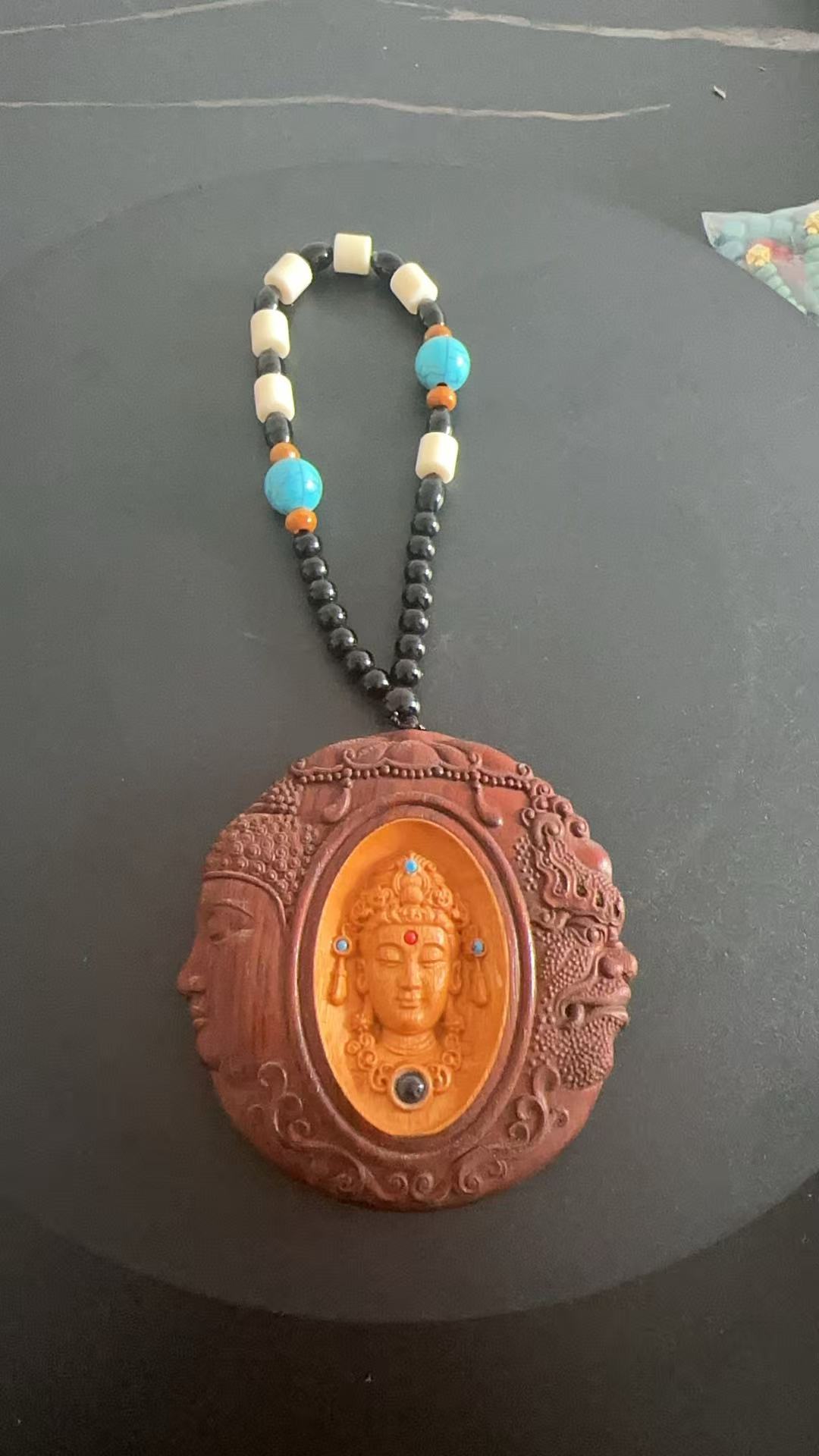 MT0099黄杨木佛魔牌（无礼盒）