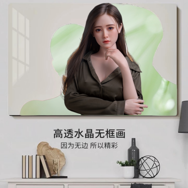 高端水晶定制挂画写真艺术照片大尺寸相框挂墙摆台相片