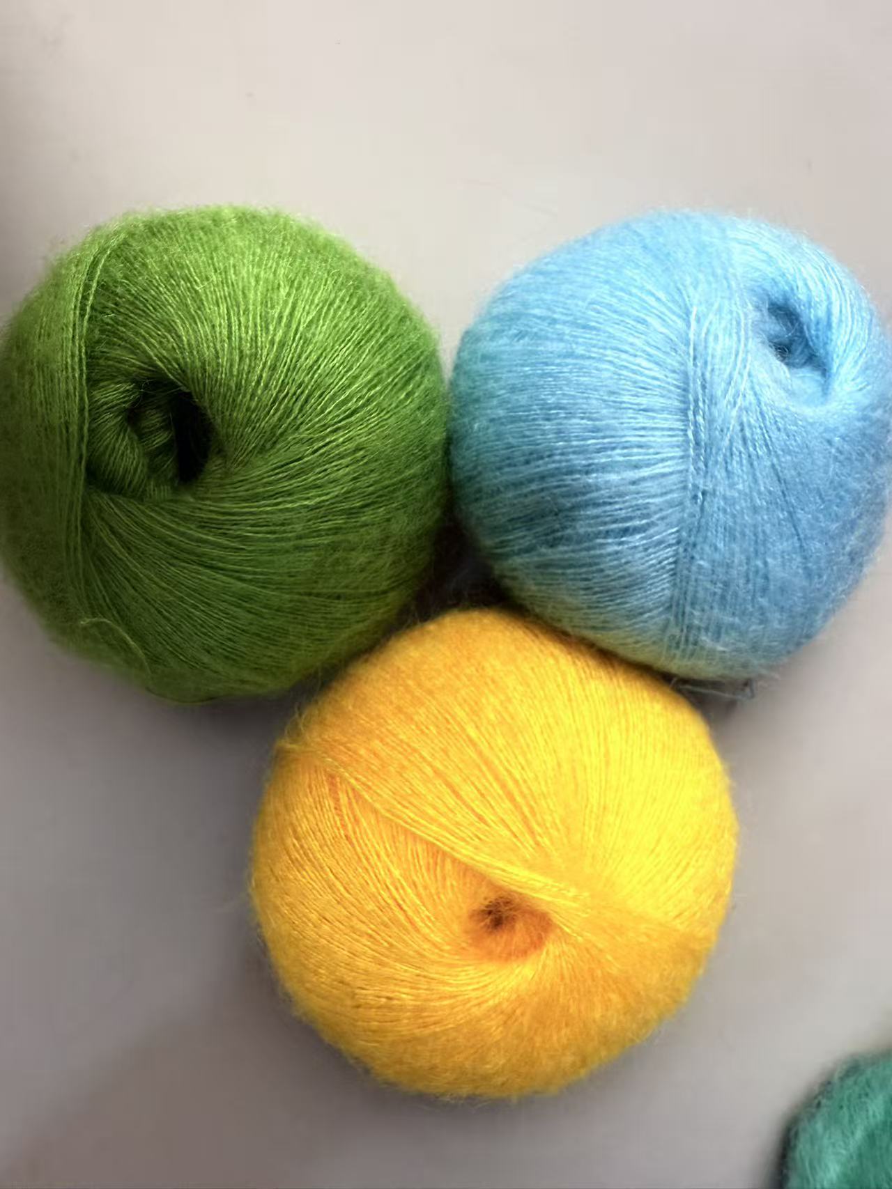 真丝马海毛细织绒毛配线手编机织亲肤舒适柔软细线