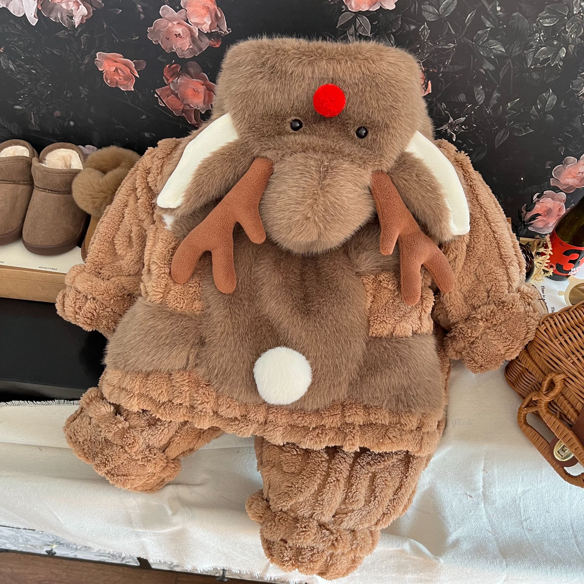 （小鹿）儿童冬季新款保暖家居服加厚百搭中小童外套24S011