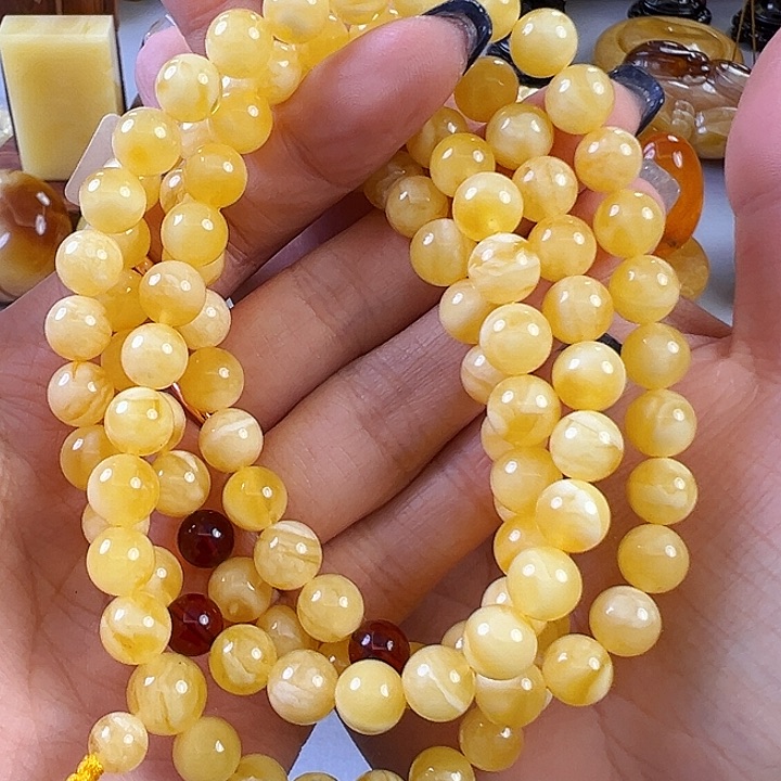 蜜蜡颈饰未镶嵌蜜蜡