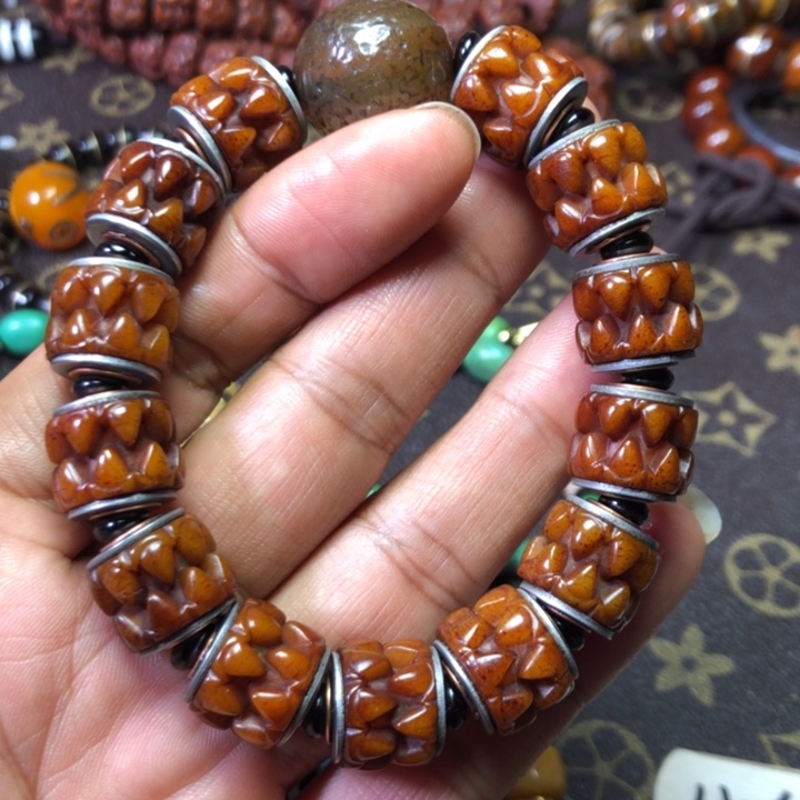 狼***说手串手链项链两用吊坠