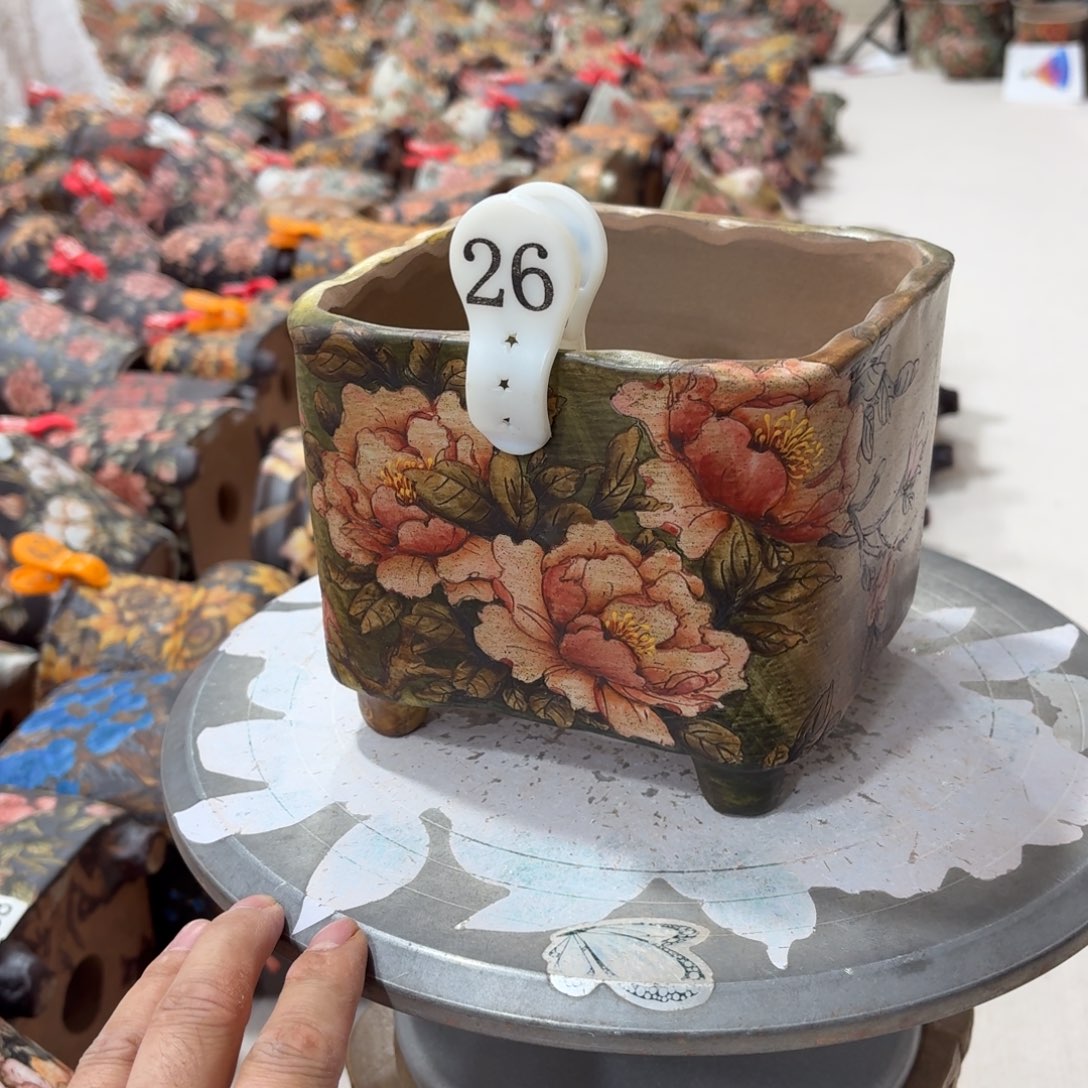 A***n紫砂花盆陶瓷多肉花盆精品