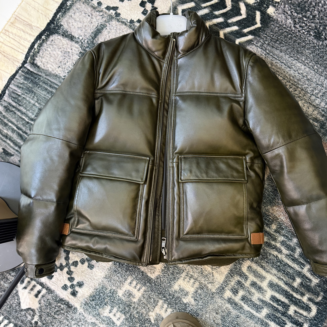 经典面包服蓬松饱满绵羊皮羽绒服皮衣外套冬季防寒保暖复古美式