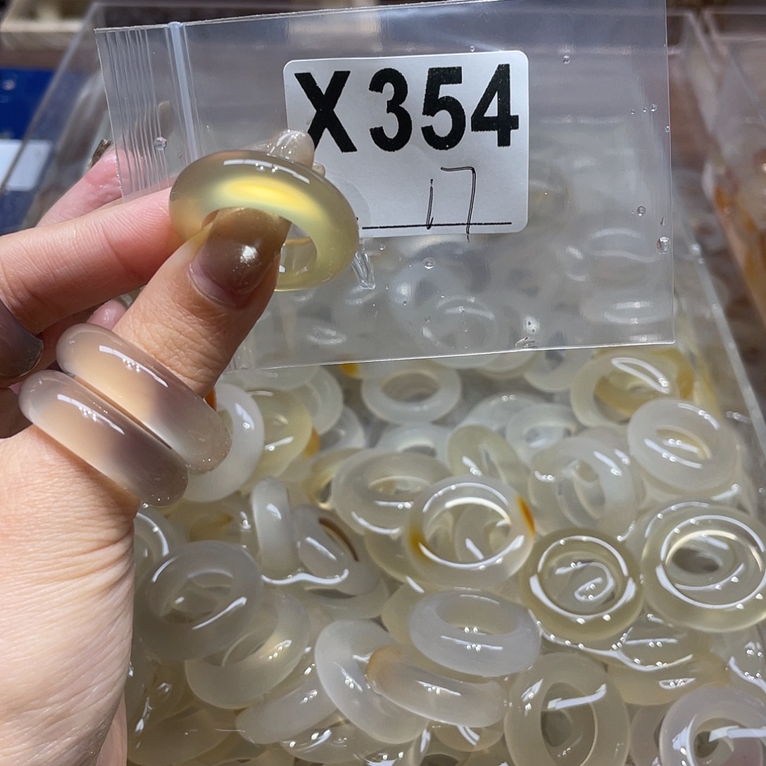 玛瑙/玉髓未镶嵌戒指354