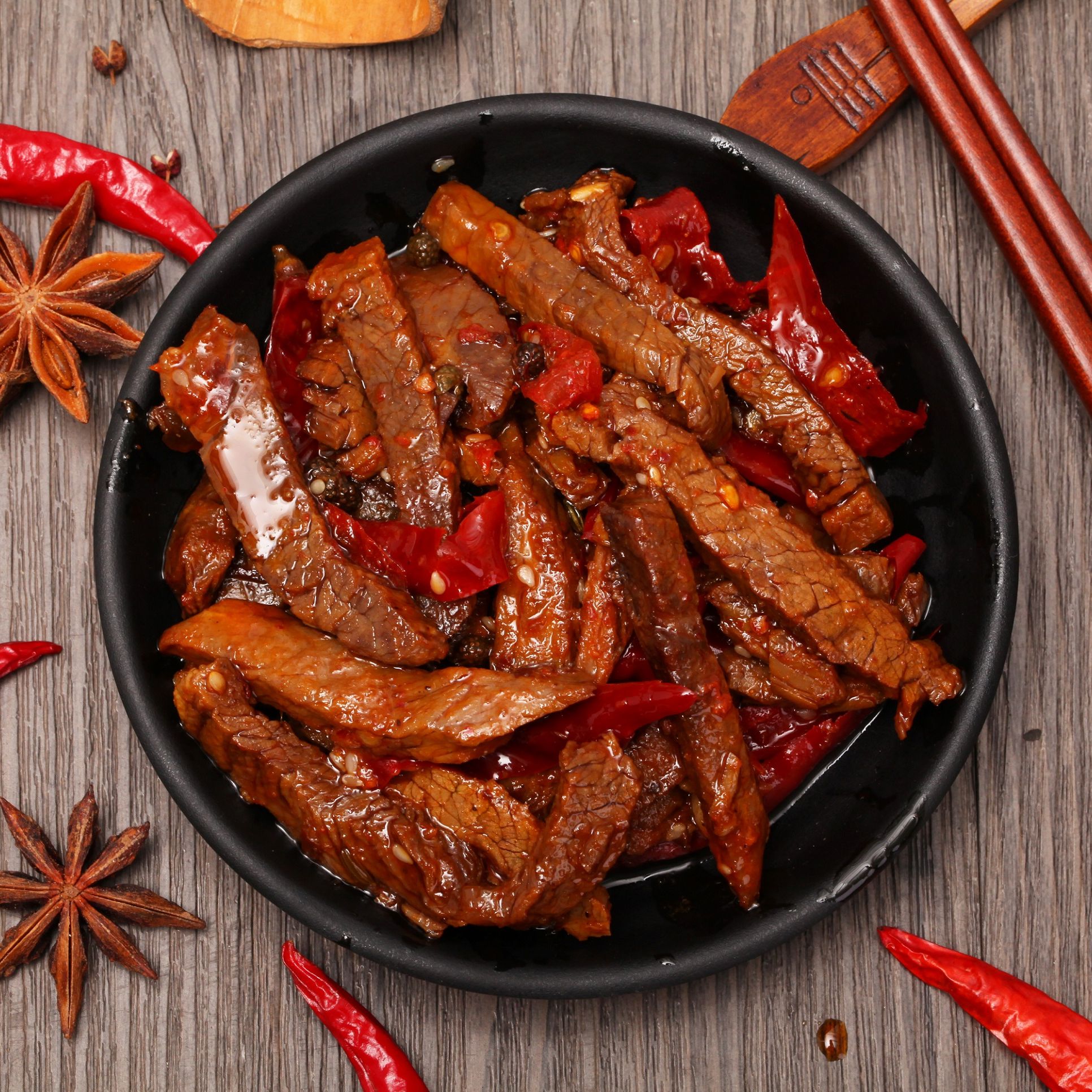 四川特色冷吃牛肉熟食麻辣牛肉开袋即食解馋零食