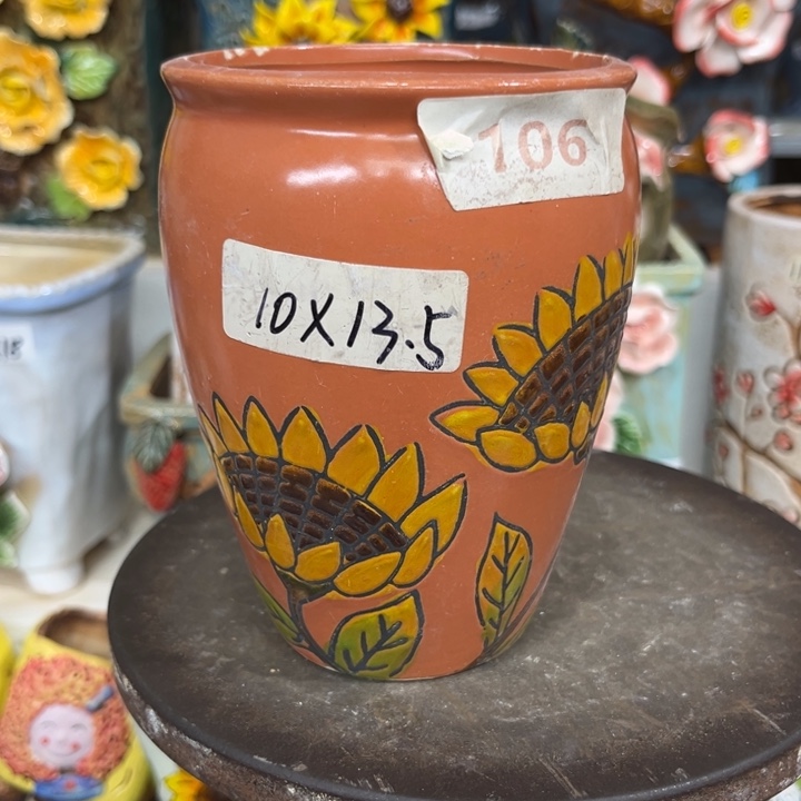 紫砂花盆粗陶材质多肉花盆