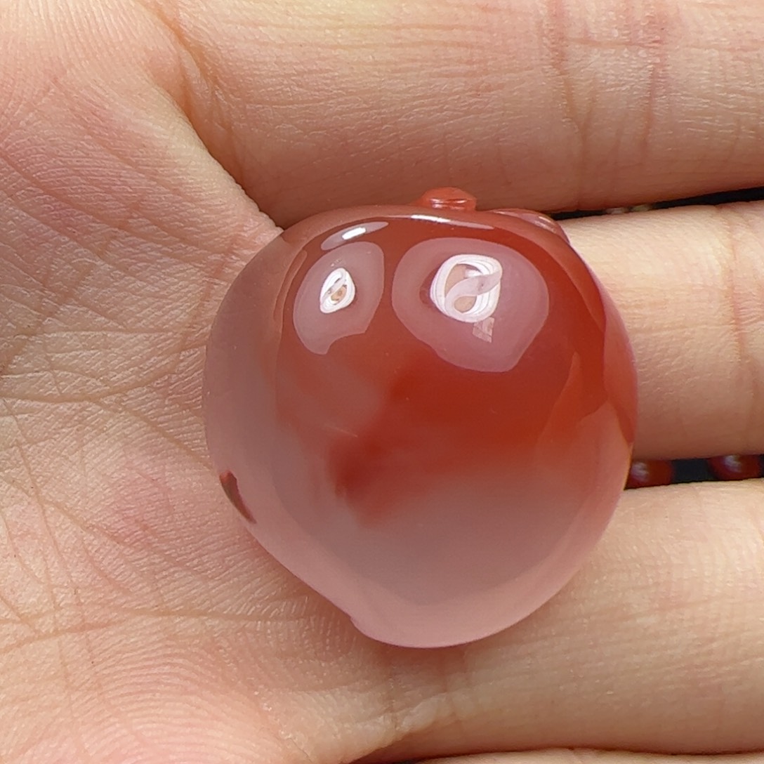 未镶嵌冰飘南红玛瑙