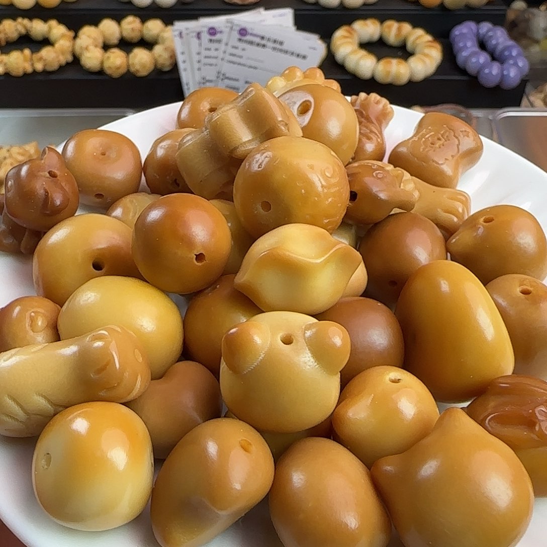 菩提根/象牙果手串瑕疵风化牙果雕刻件50颗处理无售后（单价1.5）