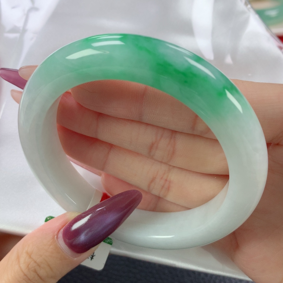 未镶嵌手镯翡翠缅甸天然翡翠A货56.8