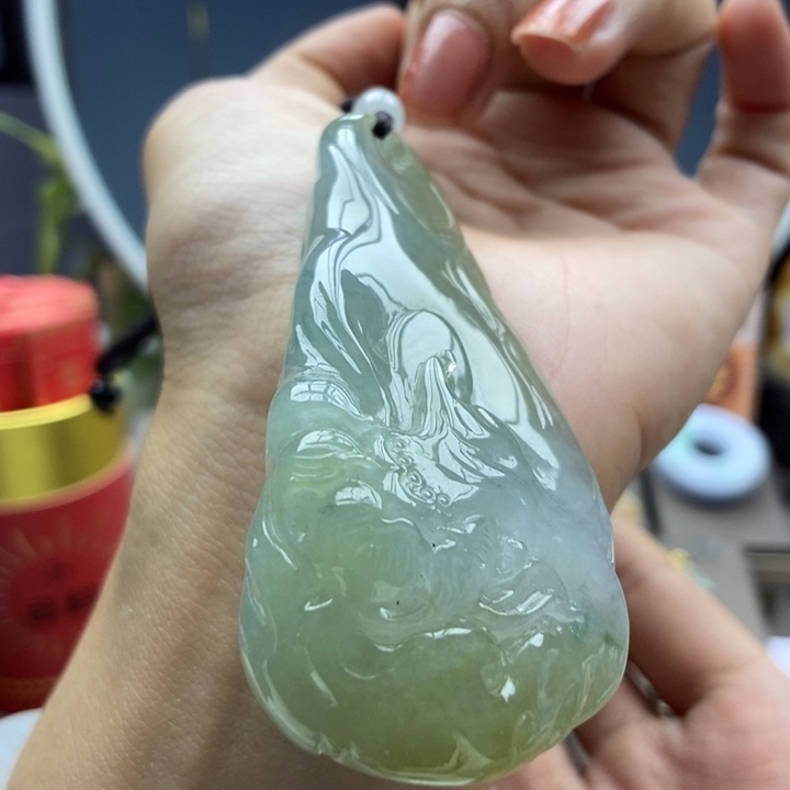 翡翠未镶嵌颈饰吊坠13