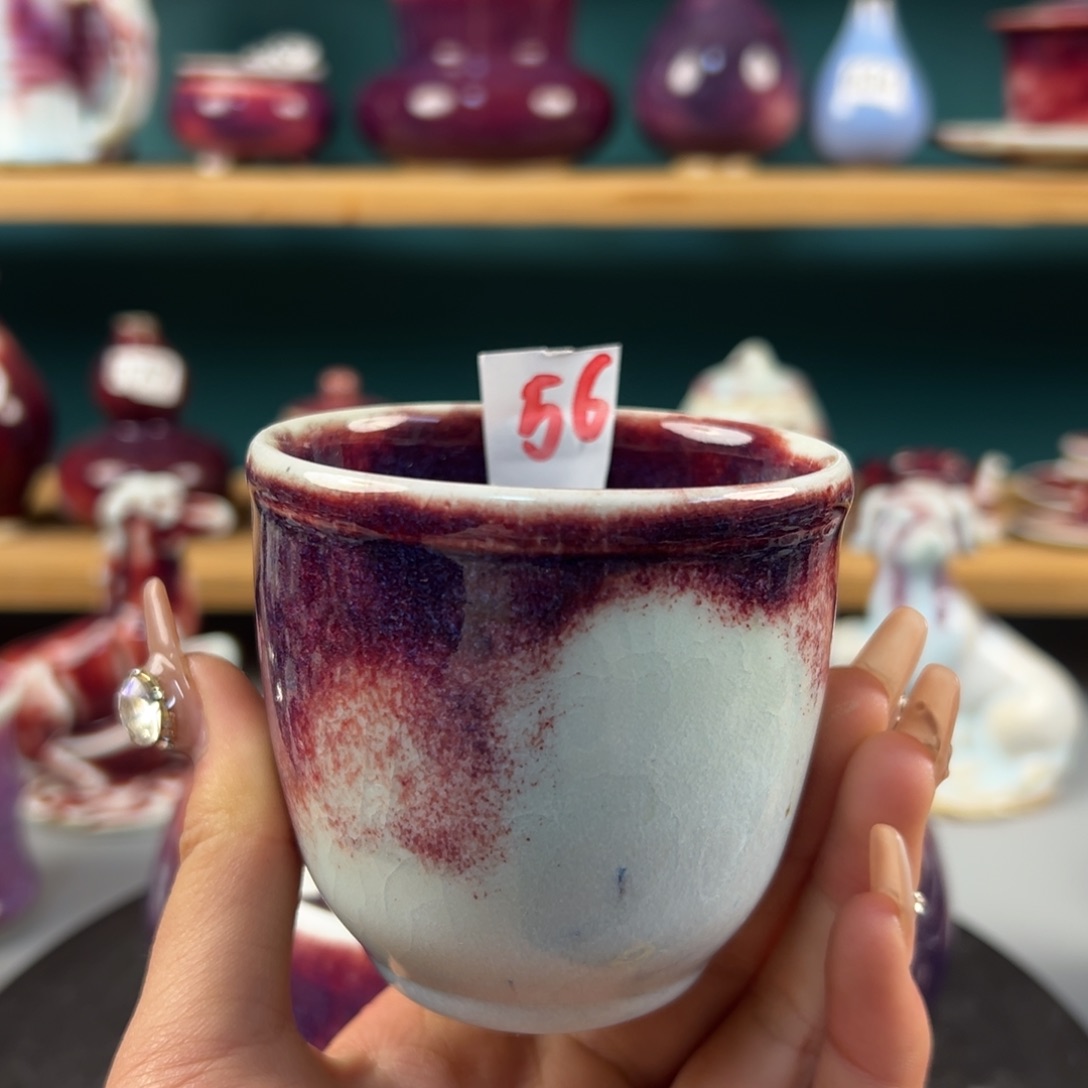 瓷片微瑕主人杯纯手工