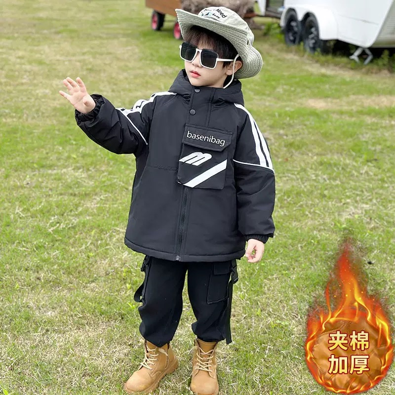 （101-132）外套冬款男童冬季加绒加厚单外套儿童韩版冬款外套