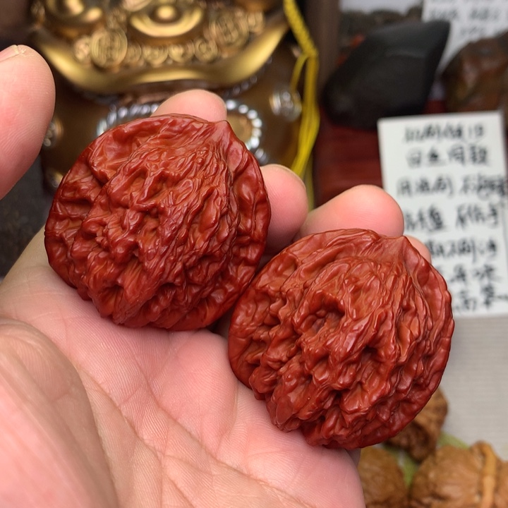 文玩核桃把件虎头