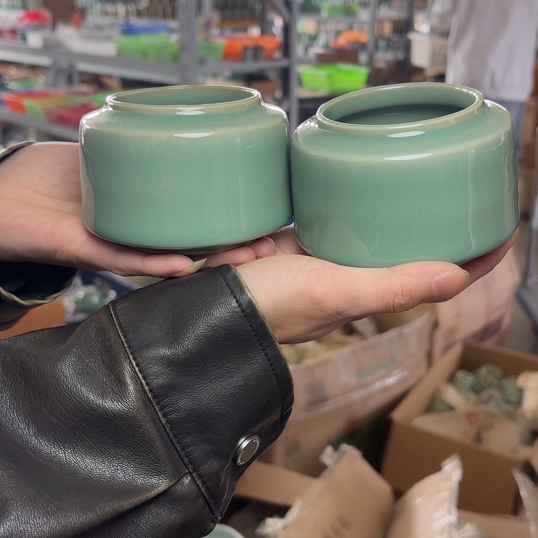 龙泉云间青瓷小米茶器