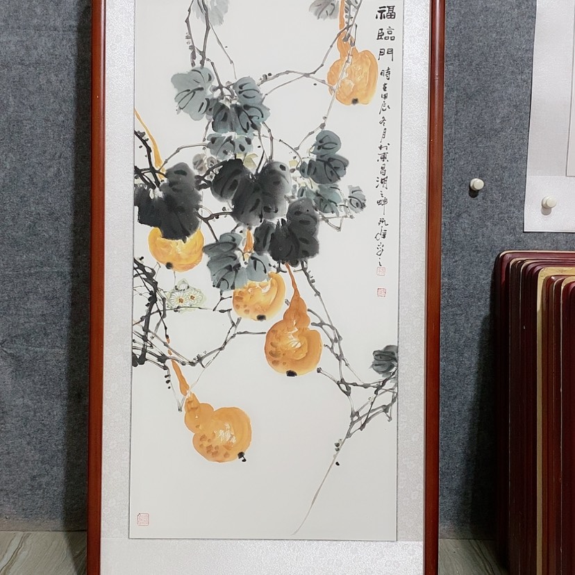 【闪购商品】国画书画作品带框125×65