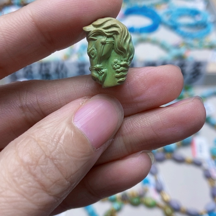 绿松石未镶嵌挂件27