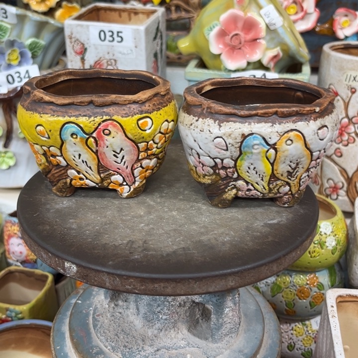 紫砂花盆粗陶材质多肉花盆