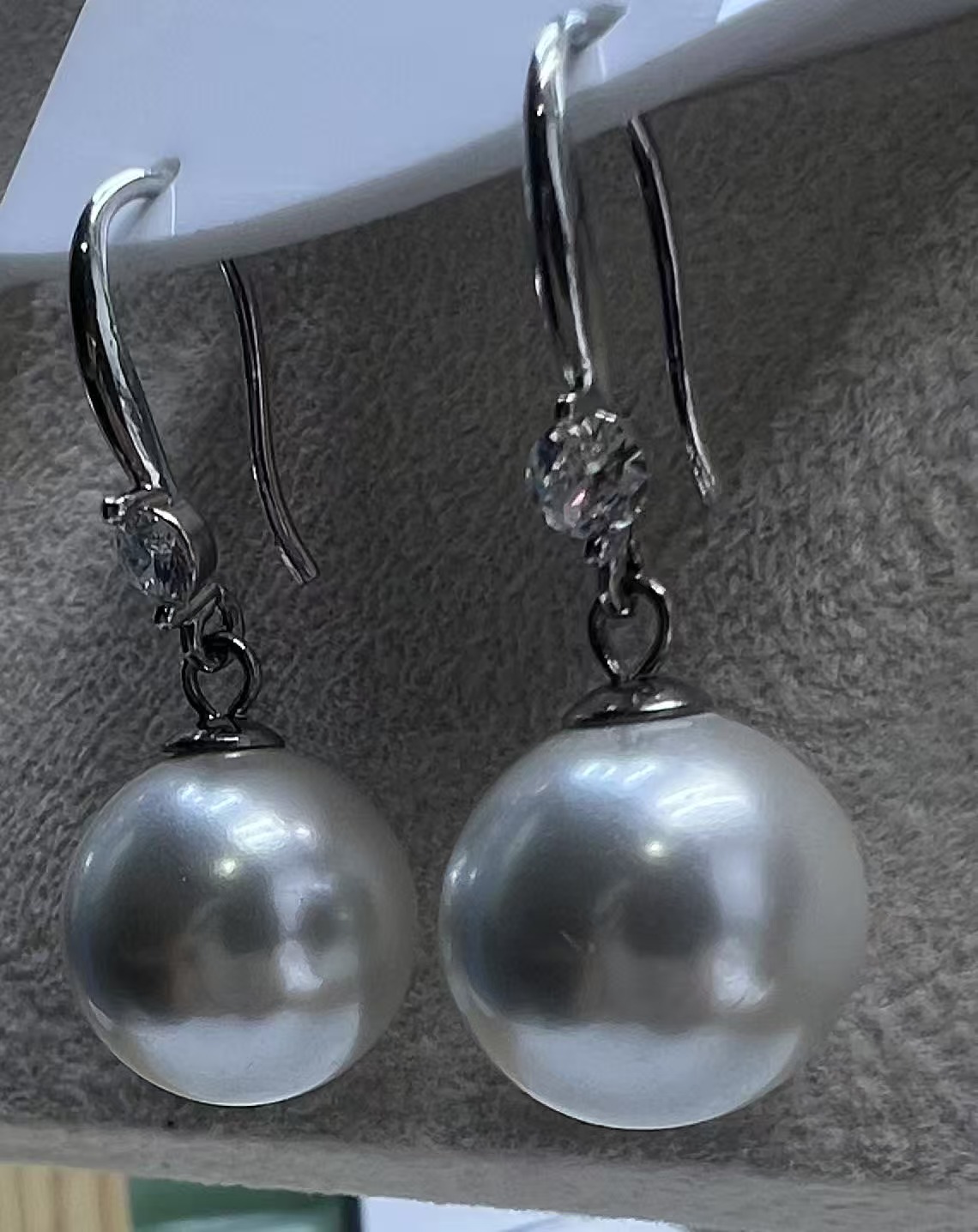 非金属耳饰 T08  T11耳坠女原创设计耳饰耳扣白色经典金耳钉轻奢