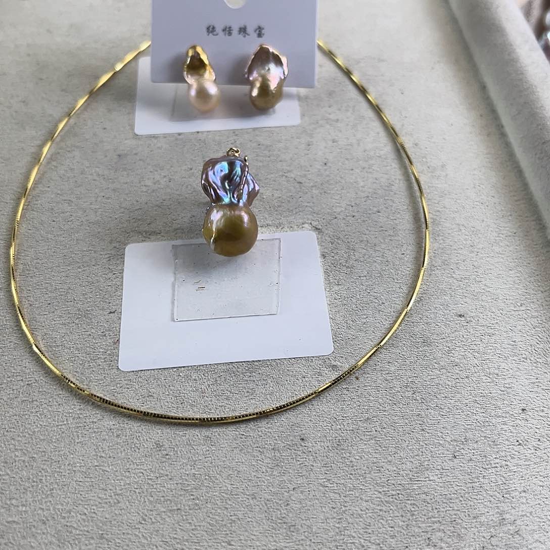 淡水珍珠套链未镶嵌【纯恬】