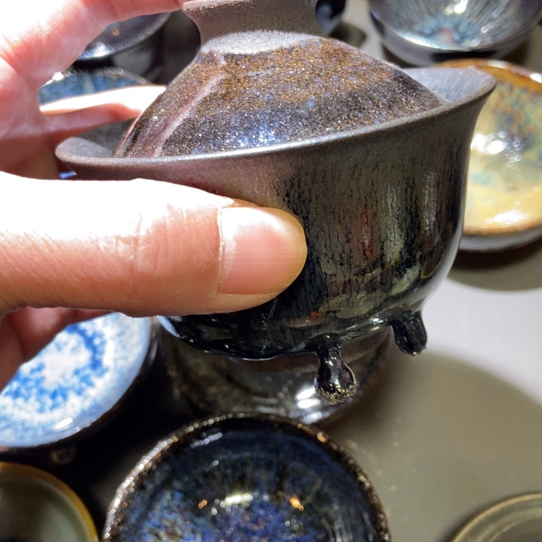 劉***通茶盏216 建窑建盏壹铭建盏