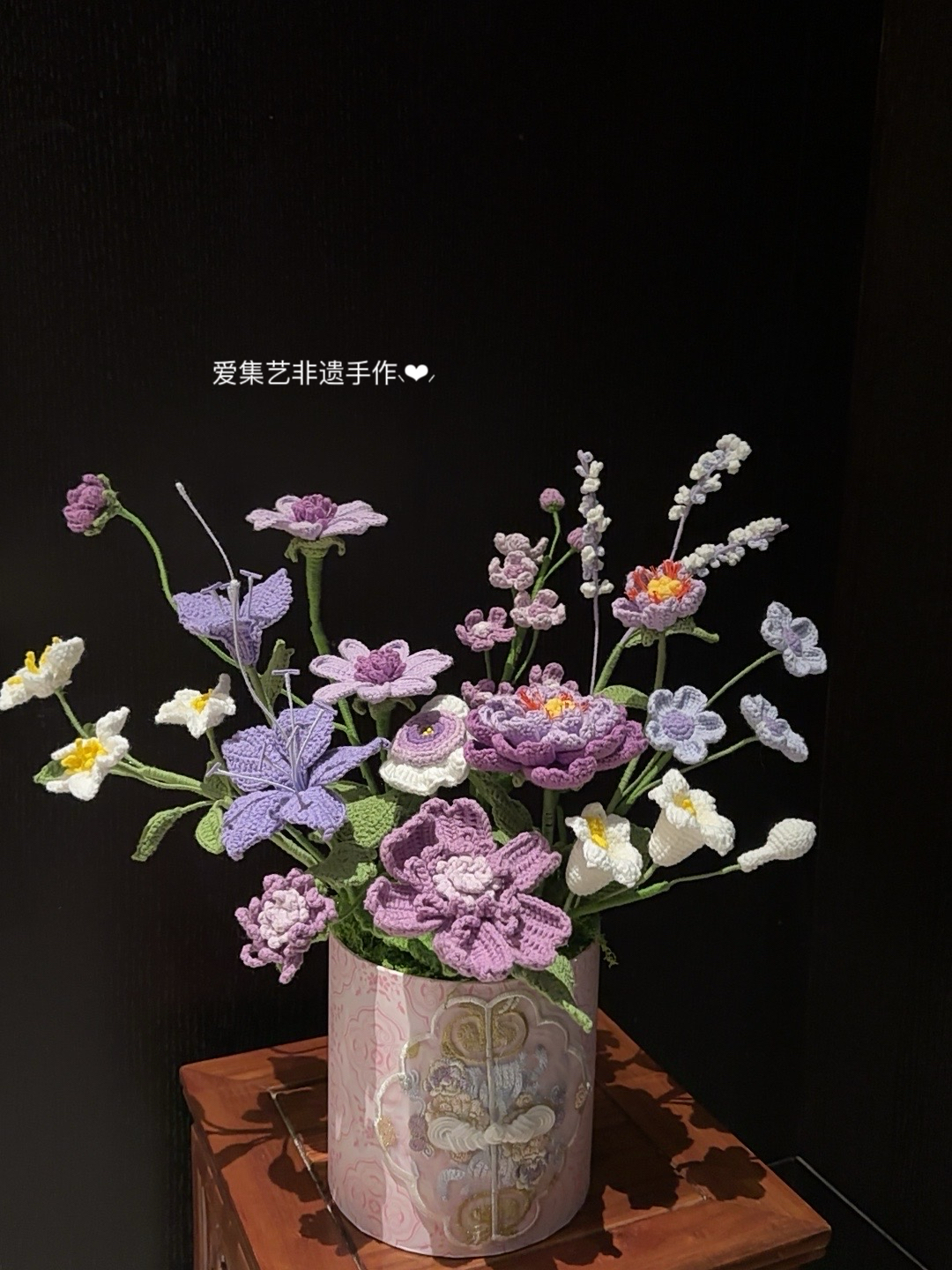  非遗手工花束福桶 开业生日节日礼物 送长辈送朋友闺蜜 福桶花束