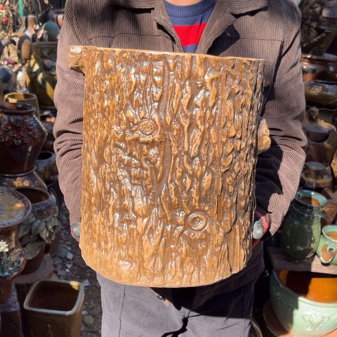 红陶高30口25有孔