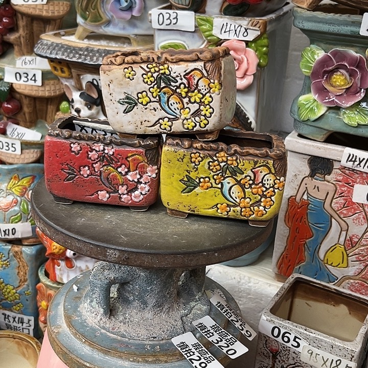 粗陶材质多肉花盆